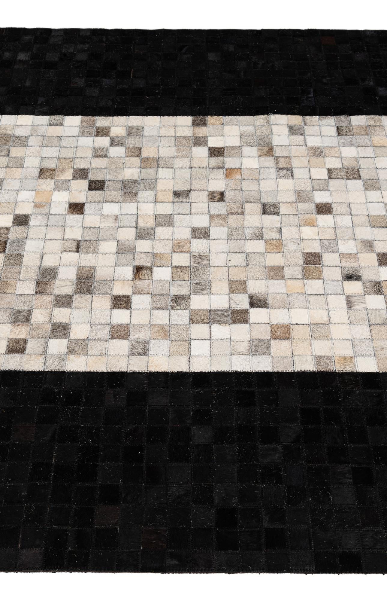 5' x 7' 11 Cowhide - Patchwork Rug