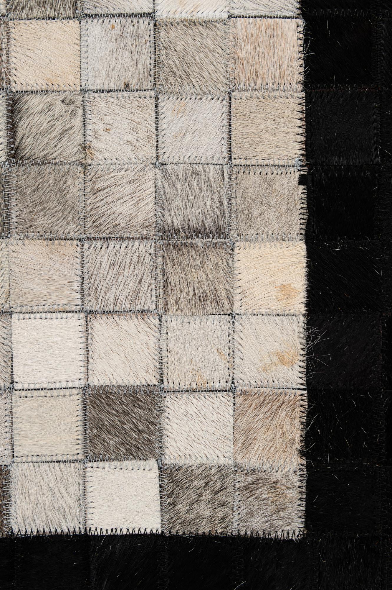 5' x 7' 11 Cowhide - Patchwork Rug