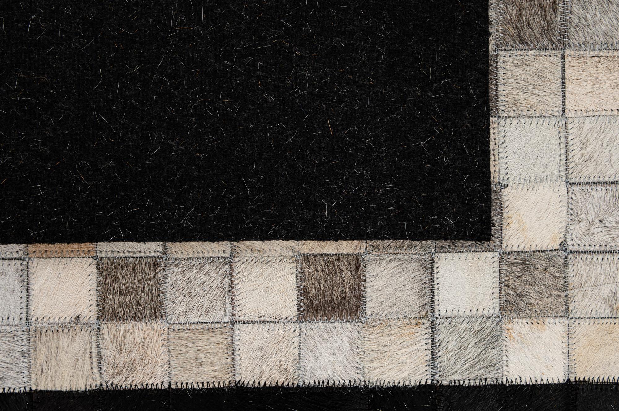 5' x 7' 11 Cowhide - Patchwork Rug