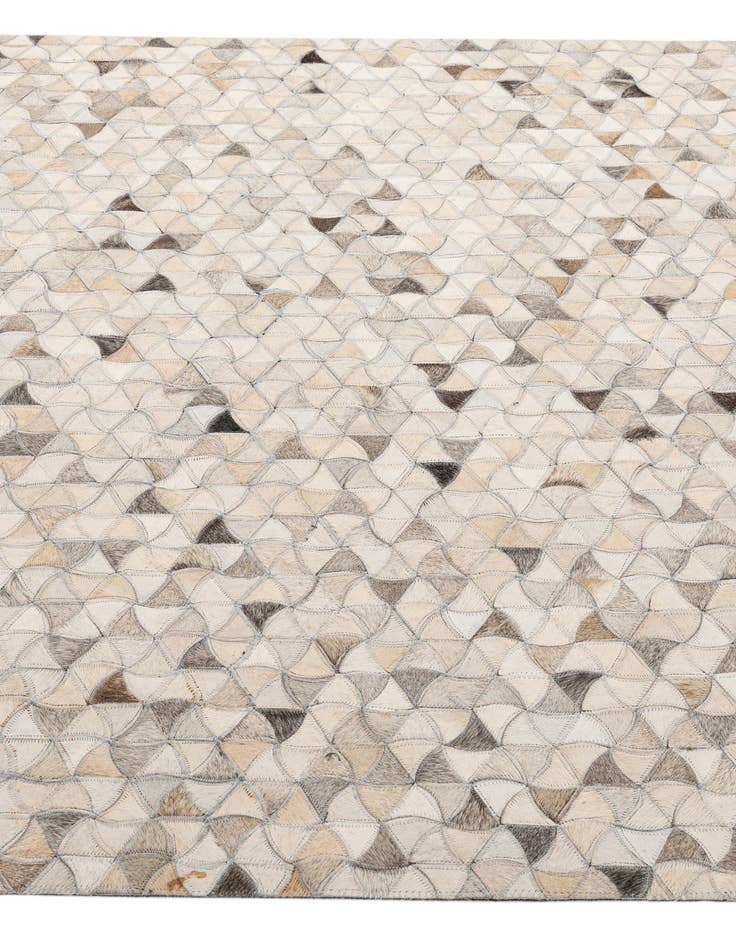 Detail image of 4' 10 x 7' 11 Cowhide - Patchwork Rug