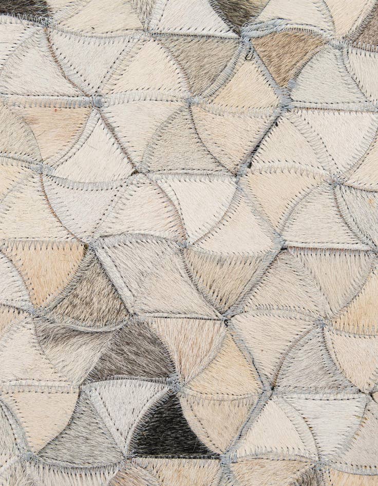 Detail image of 4' 10 x 7' 11 Cowhide - Patchwork Rug