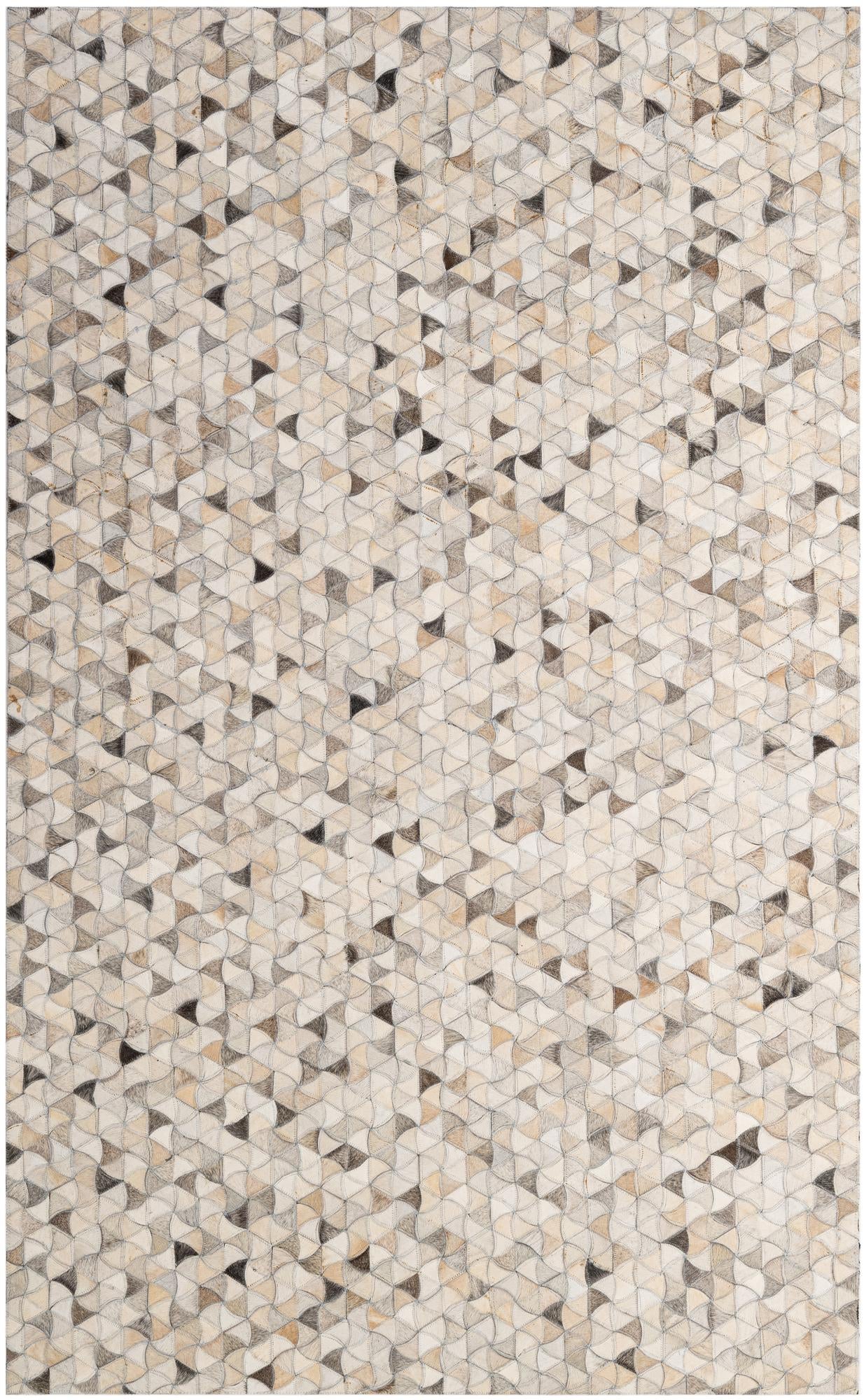4' 10 x 7' 11 Cowhide - Patchwork Rug