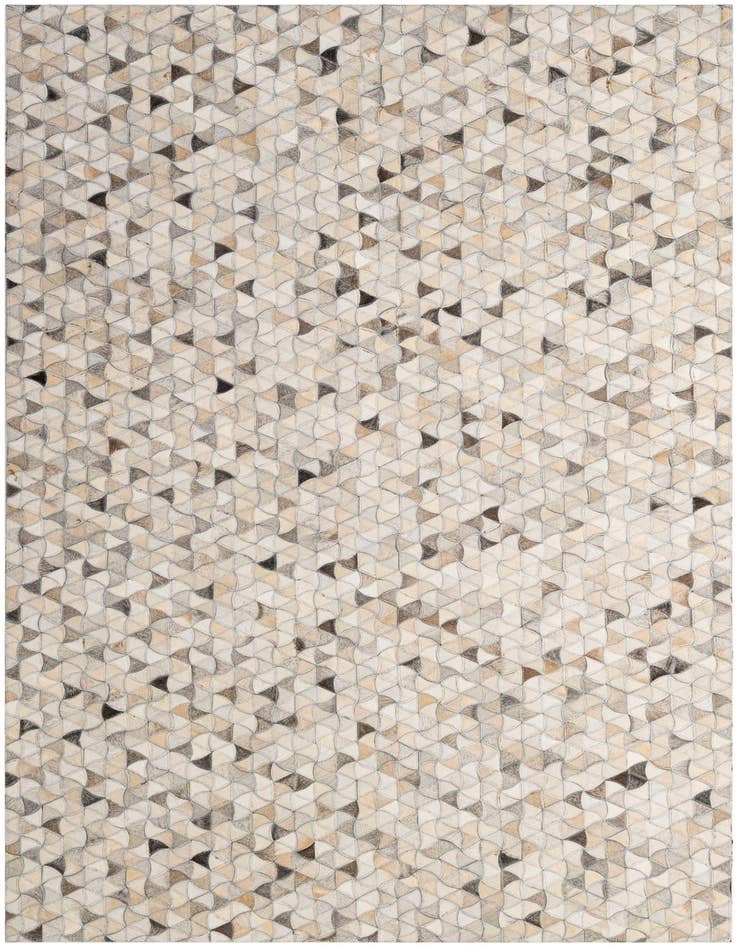 Detail image of 4' 10 x 7' 11 Cowhide - Patchwork Rug