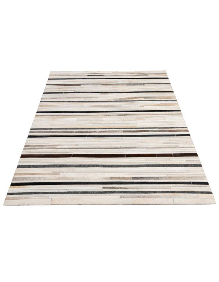 Detail image of 5' 2 x 8' 1 Cowhide - Patchwork Rug