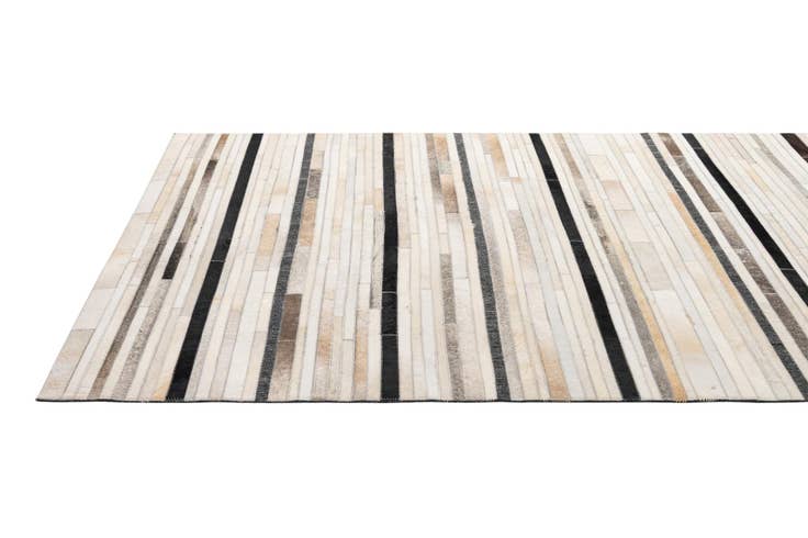 Detail image of 5' 2 x 8' 1 Cowhide - Patchwork Rug