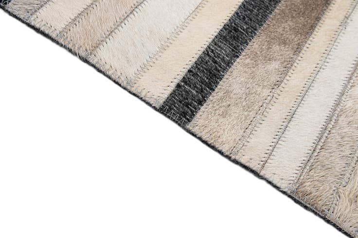 Detail image of 5' 2 x 8' 1 Cowhide - Patchwork Rug