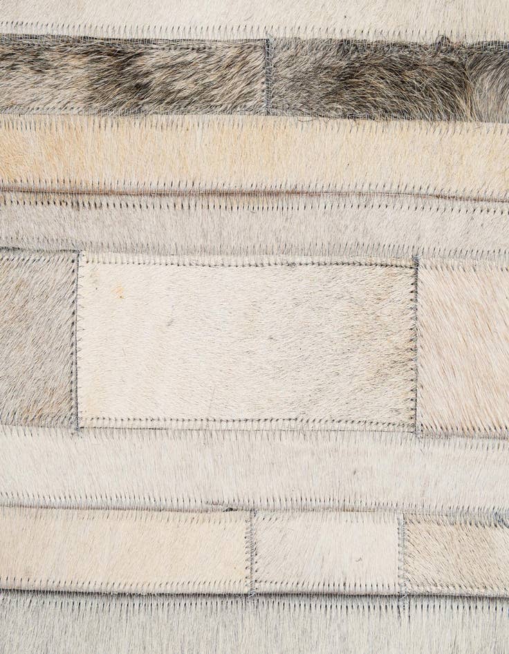 Detail image of 5' 2 x 8' 1 Cowhide - Patchwork Rug