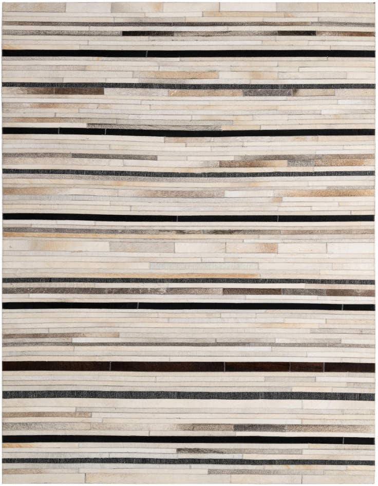 Detail image of 5' 2 x 8' 1 Cowhide - Patchwork Rug