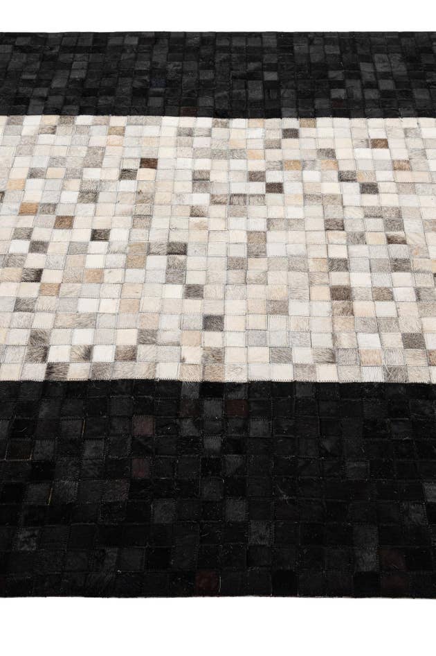 Detail image of 5' x 8' Cowhide - Patchwork Rug