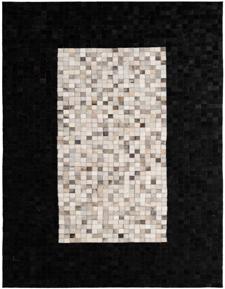 Detail image of 5' x 8' Cowhide - Patchwork Rug