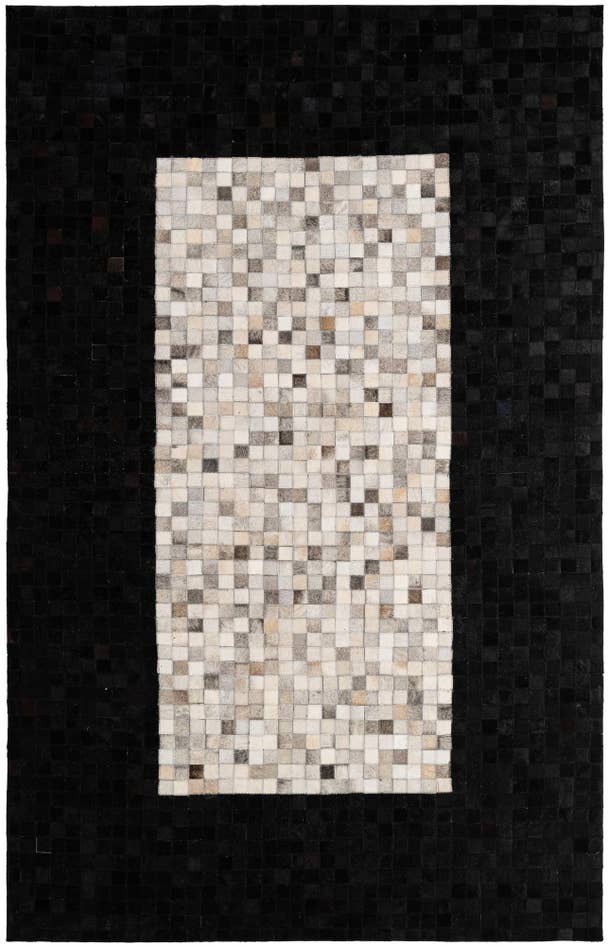Detail image of 5' x 8' Cowhide - Patchwork Rug