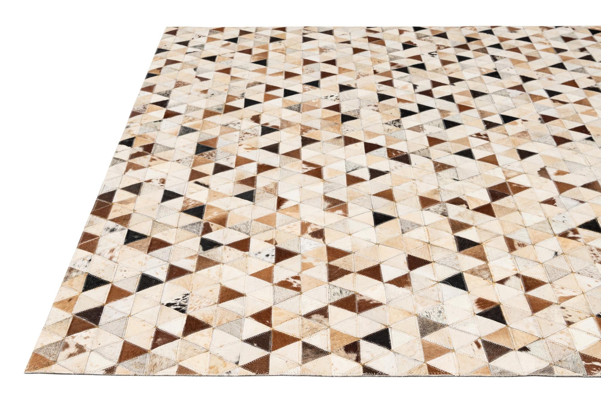 5' 1 x 7' 11 Cowhide - Patchwork Rug