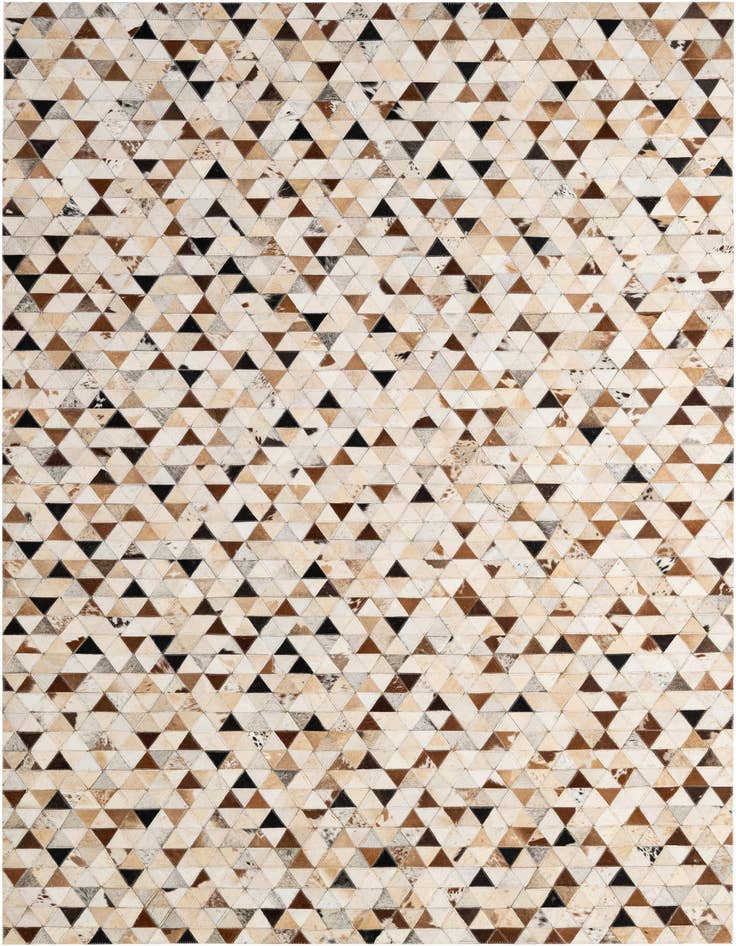 Detail image of 5' 1 x 7' 11 Cowhide - Patchwork Rug
