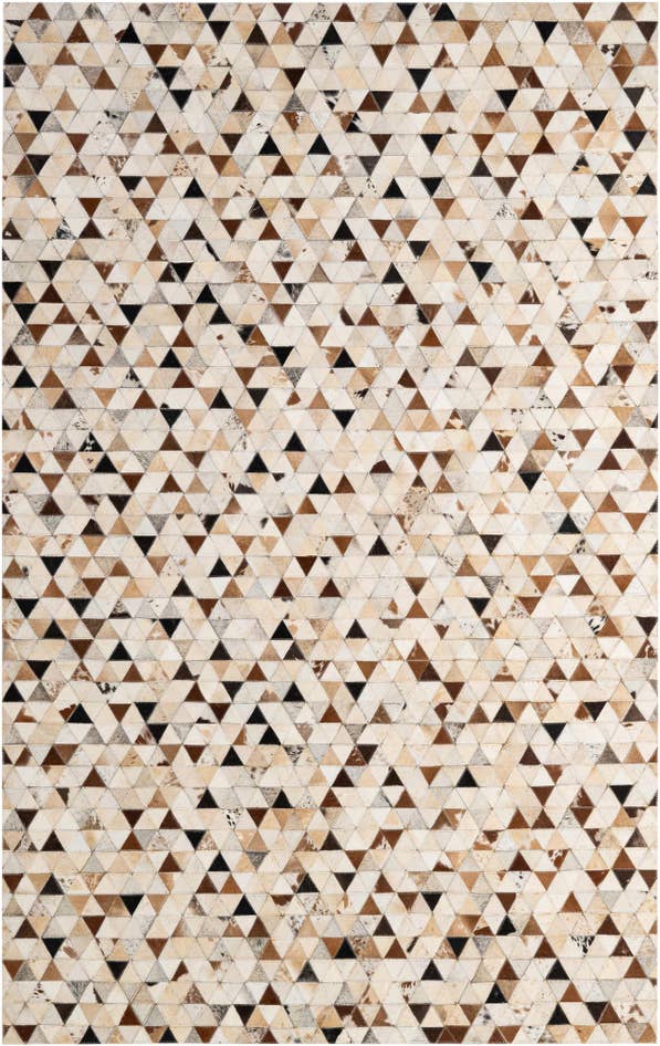 Detail image of 5' 1 x 7' 11 Cowhide - Patchwork Rug