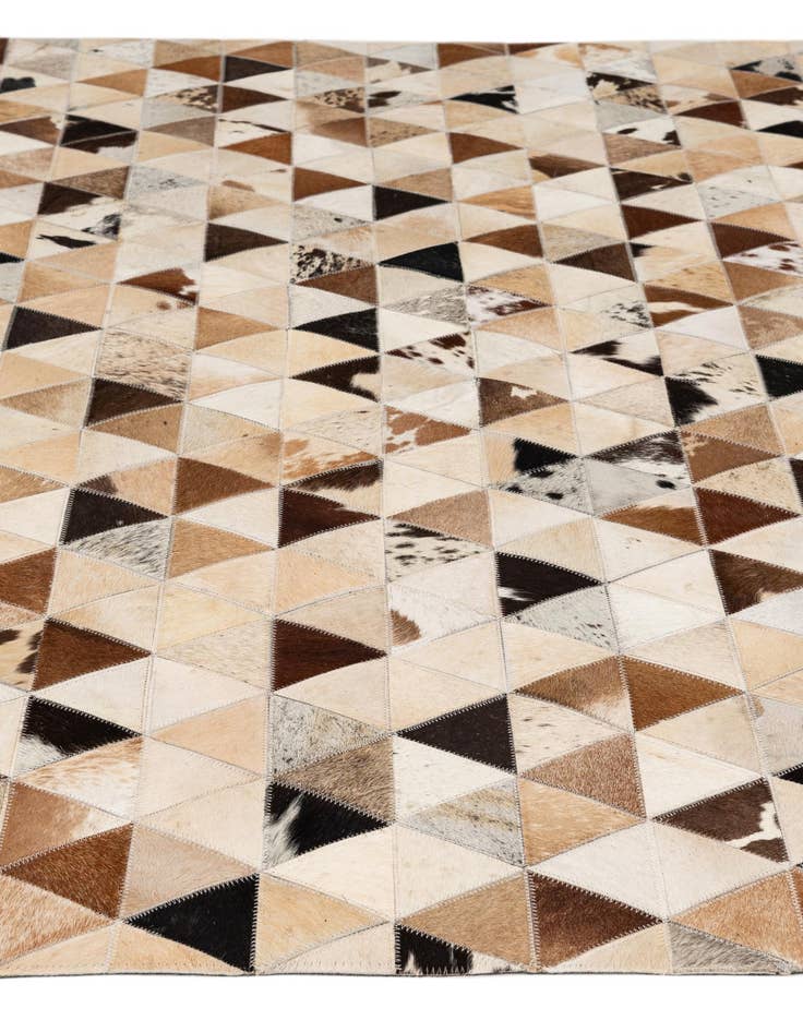 Detail image of 5' 1 x 7' 11 Cowhide - Patchwork Rug