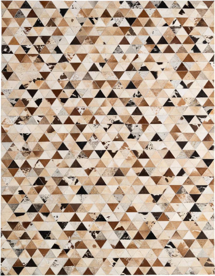 Detail image of 5' 1 x 7' 11 Cowhide - Patchwork Rug