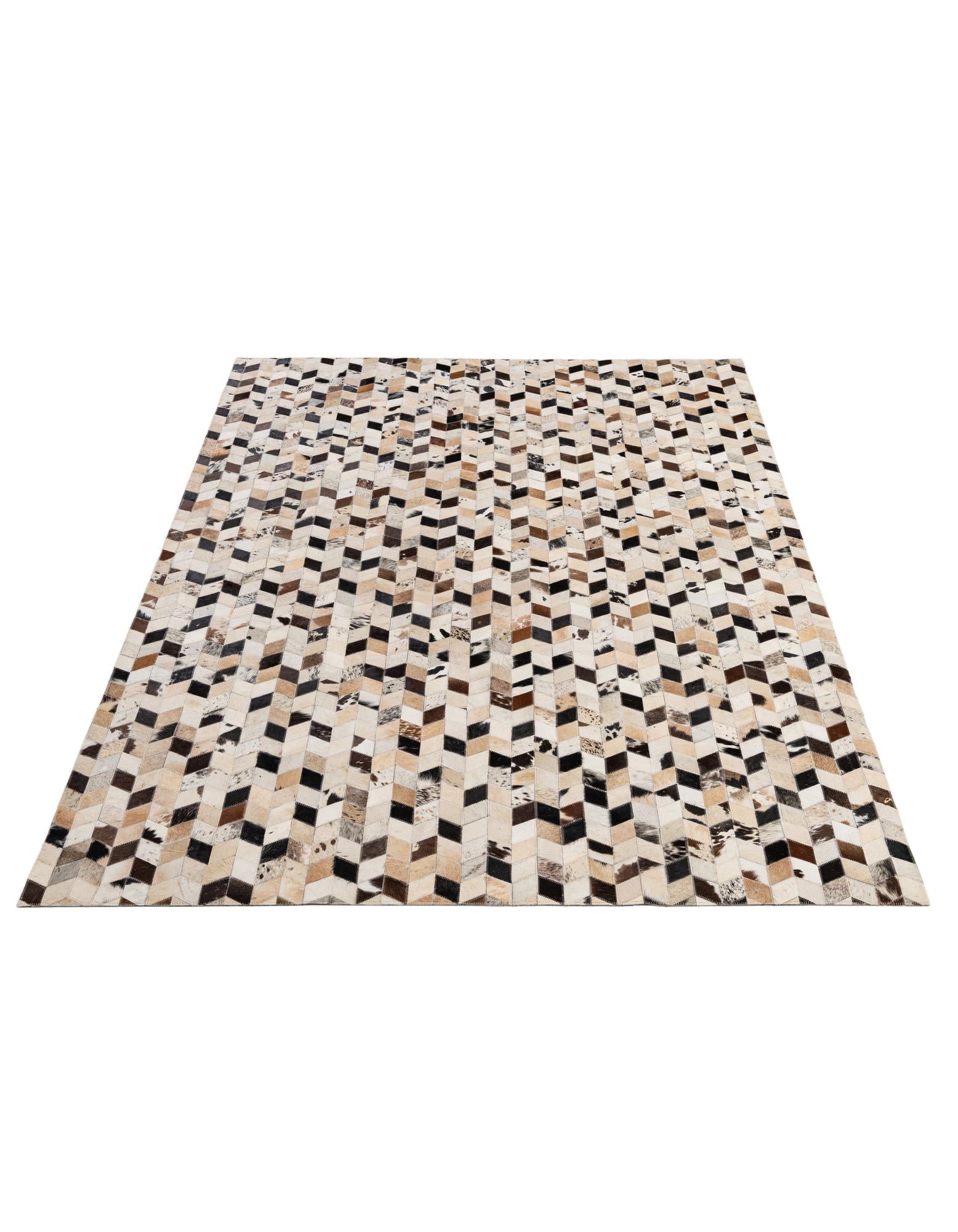 5' 1 x 7' 10 Cowhide - Patchwork Rug
