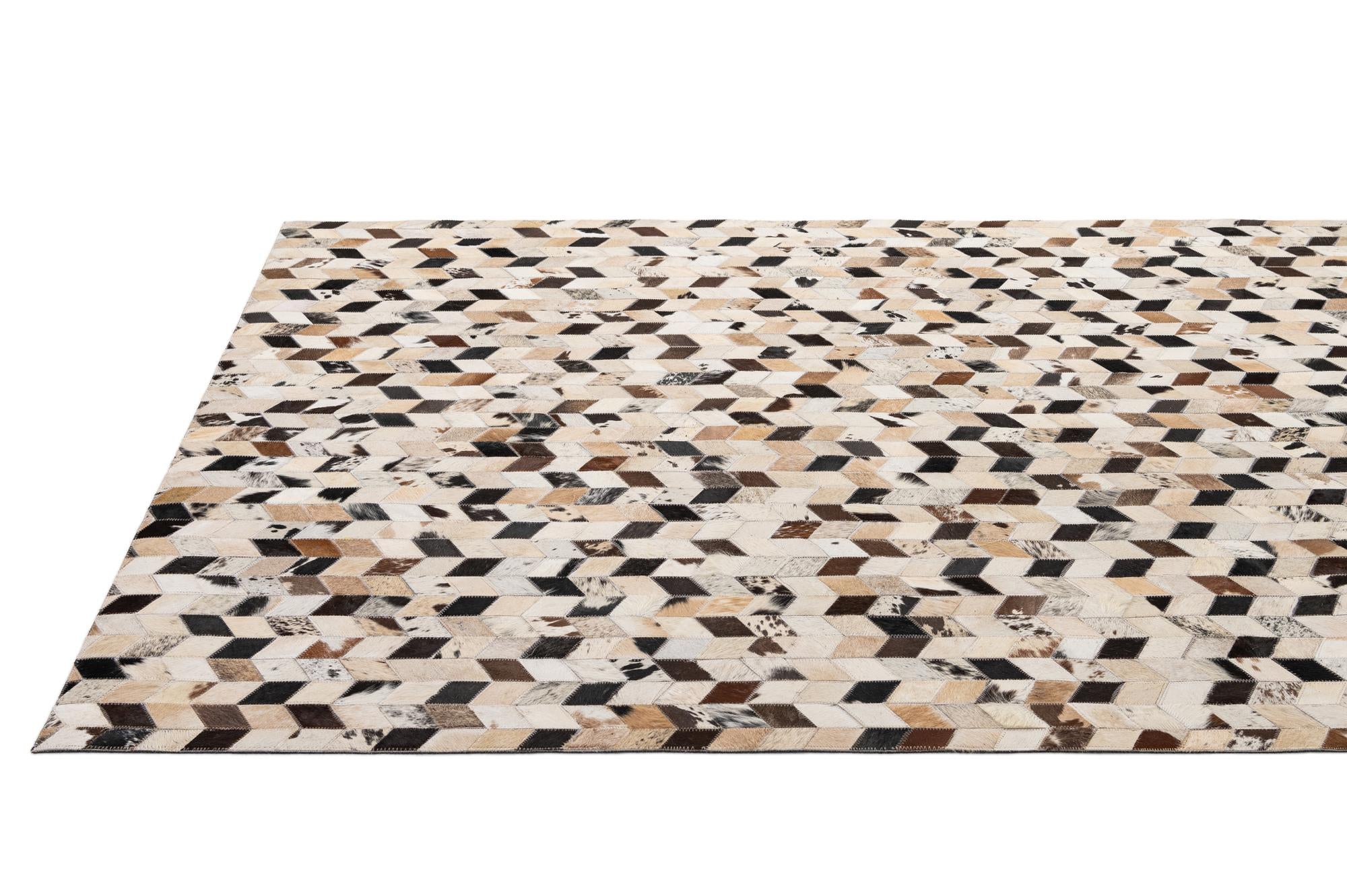 5' 1 x 7' 10 Cowhide - Patchwork Rug
