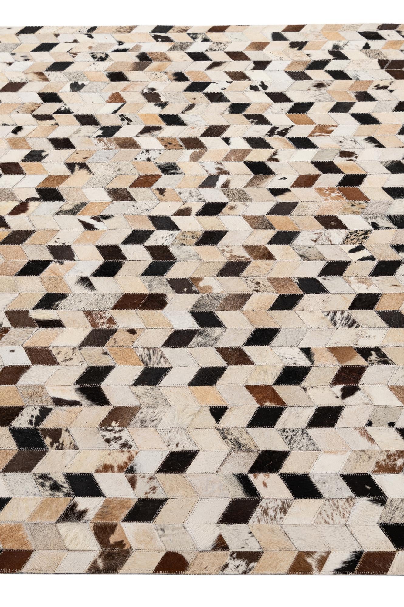 5' 1 x 7' 10 Cowhide - Patchwork Rug