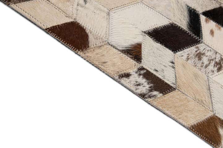 5' 1 x 7' 10 Cowhide - Patchwork Rug