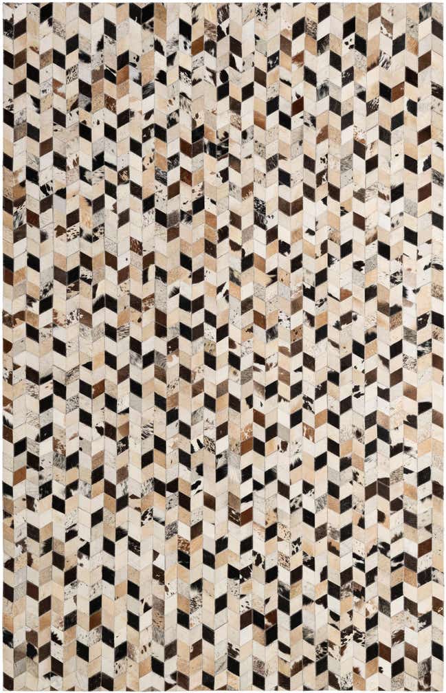 5' 1 x 7' 10 Cowhide - Patchwork Rug