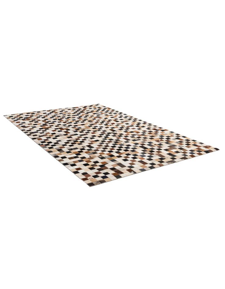 Detail image of 5' 1 x 8' Cowhide - Patchwork Rug
