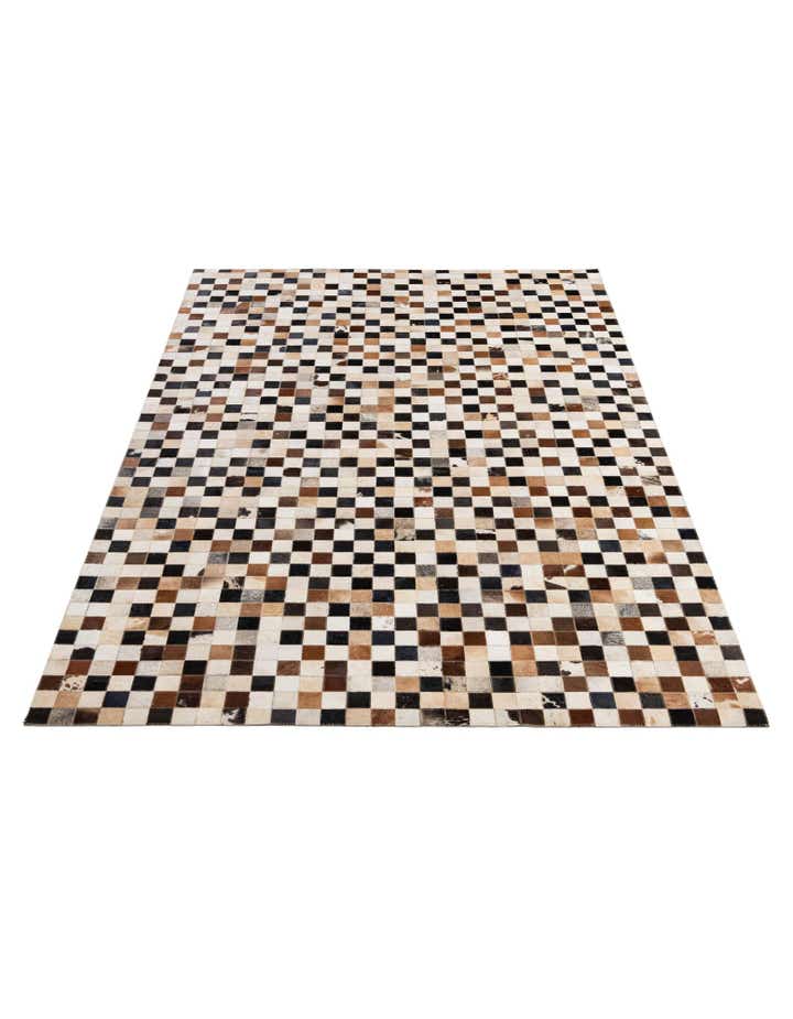 5' 1 x 8' Cowhide - Patchwork Rug