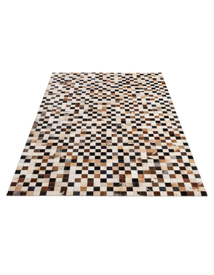 Detail image of 5' 1 x 8' Cowhide - Patchwork Rug