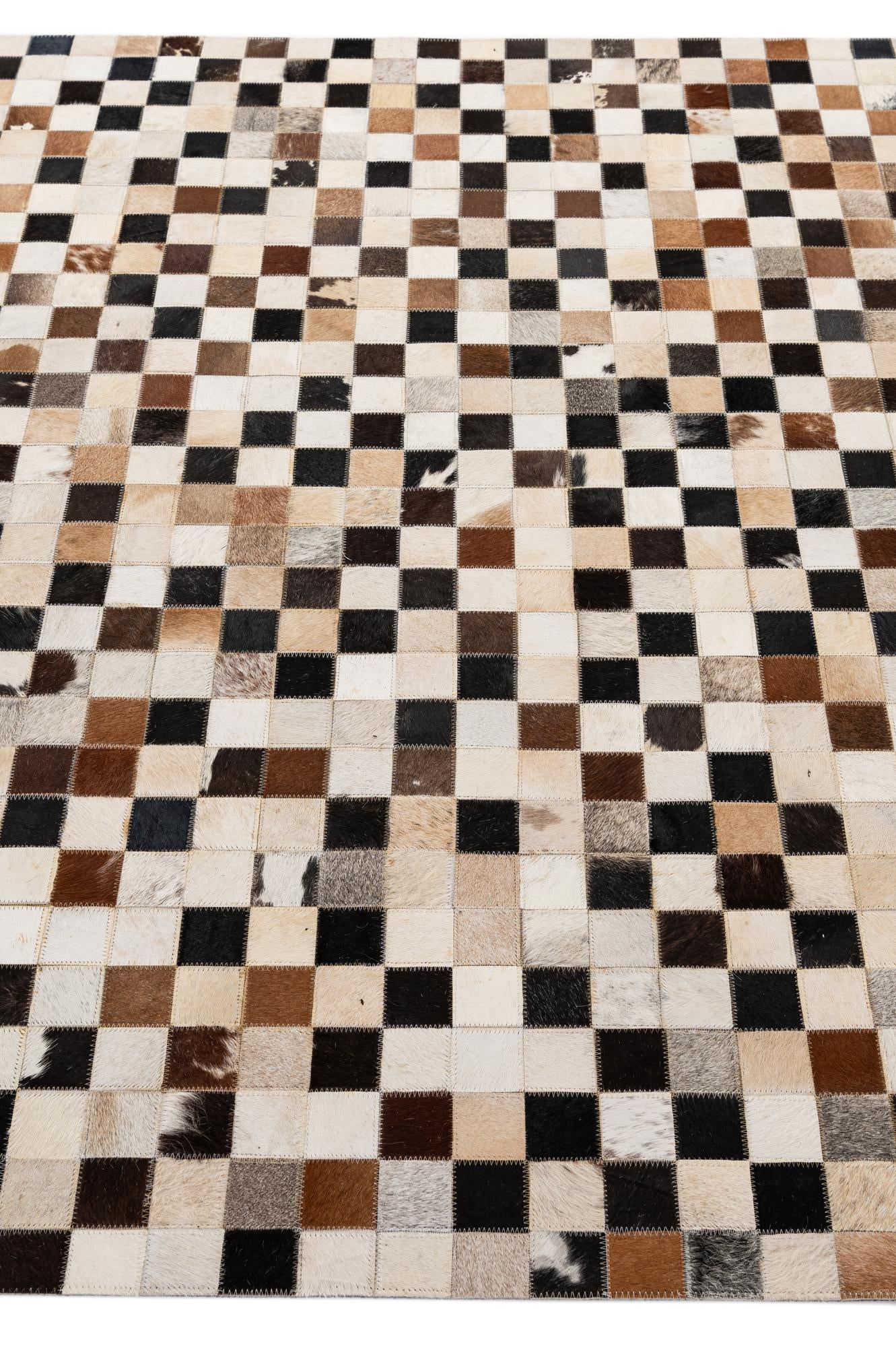 5' 1 x 8' Cowhide - Patchwork Rug