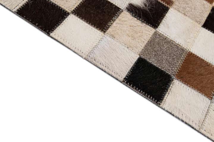 5' 1 x 8' Cowhide - Patchwork Rug