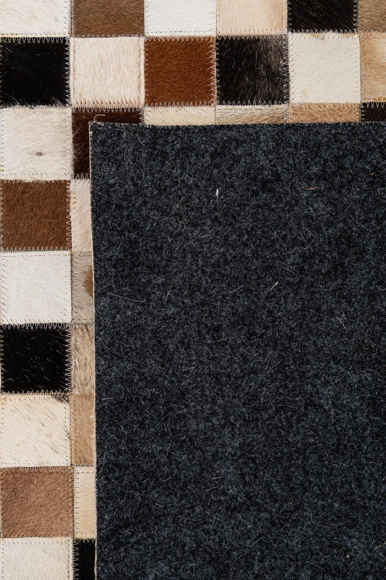 5' 1 x 8' Cowhide - Patchwork Rug
