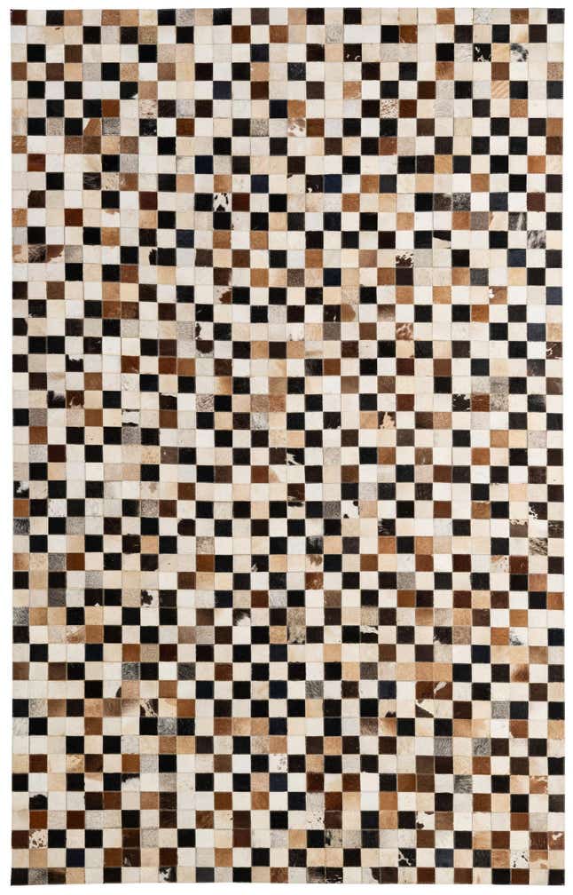 5' 1 x 8' Cowhide - Patchwork Rug