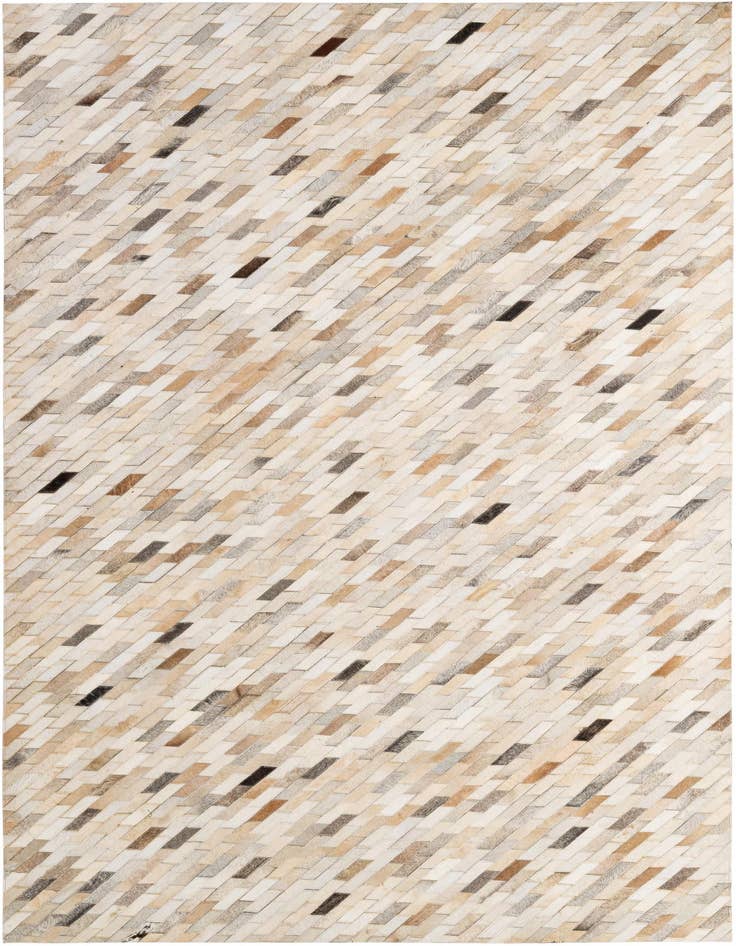 Detail image of 5' 1 x 7' 11 Cowhide - Patchwork Rug