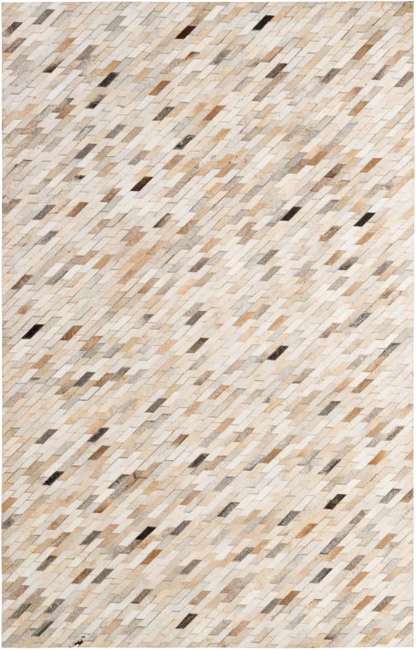Detail image of 5' 1 x 7' 11 Cowhide - Patchwork Rug