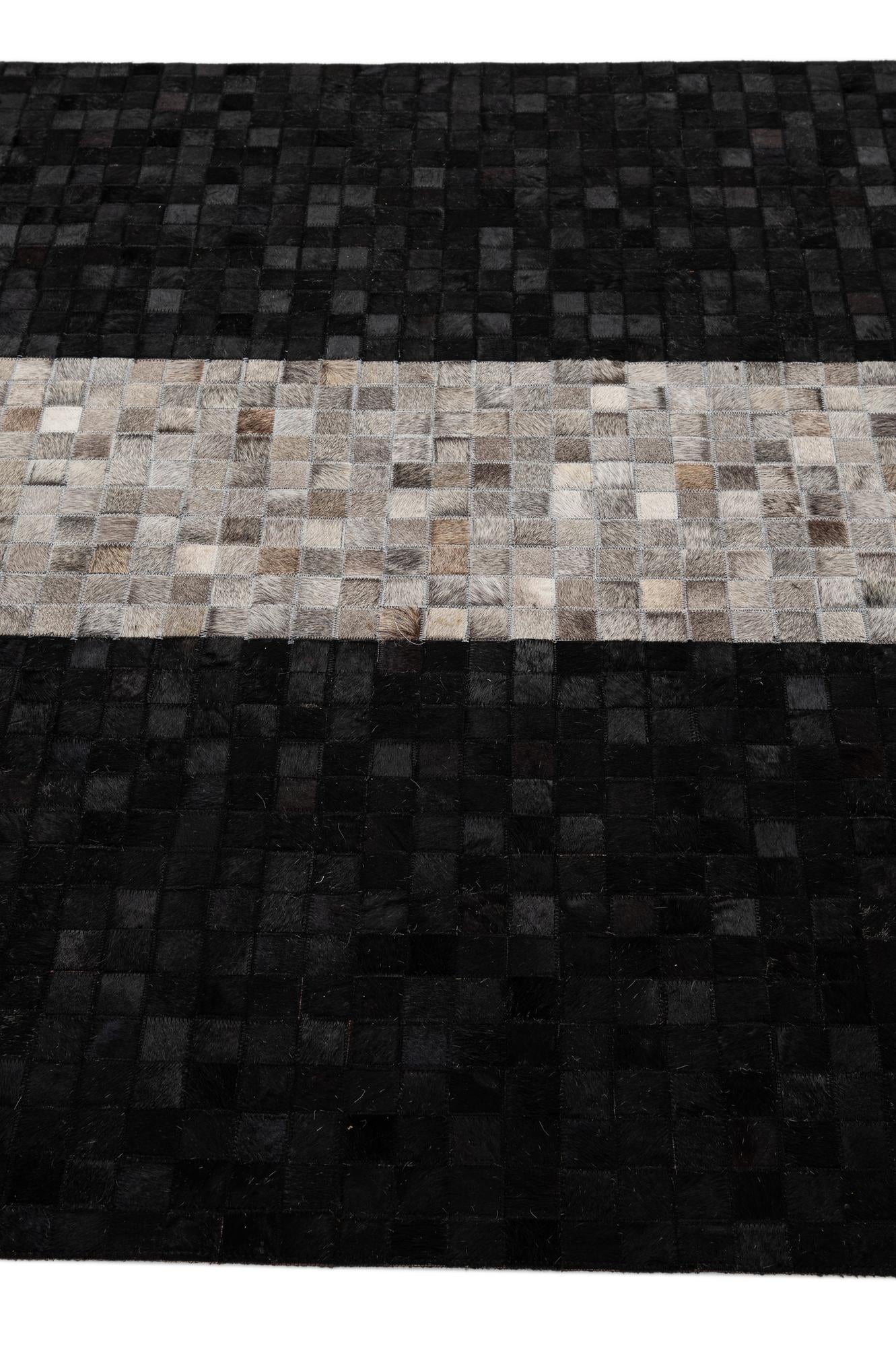 5' x 7' 11 Cowhide - Patchwork Rug