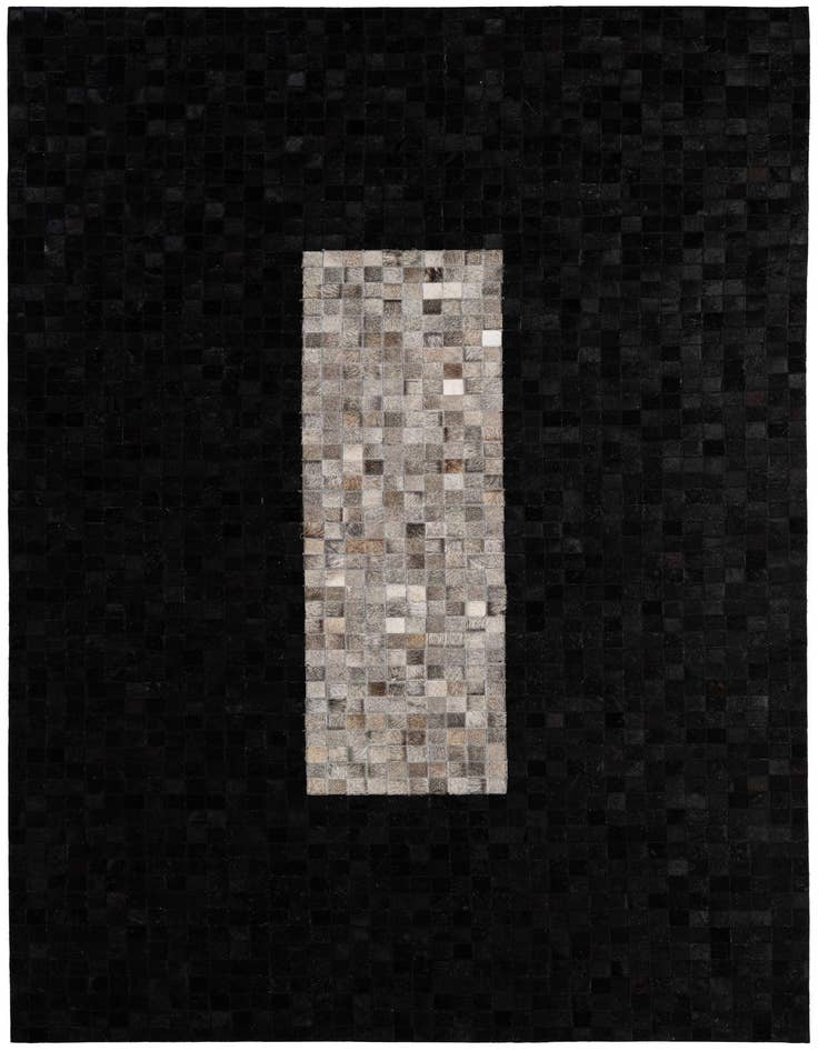 Detail image of 5' x 7' 11 Cowhide - Patchwork Rug
