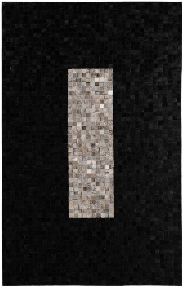 Detail image of 5' x 7' 11 Cowhide - Patchwork Rug