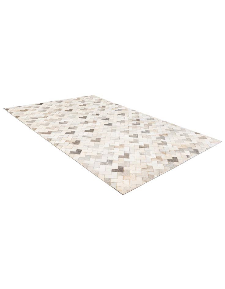 Detail image of 5' 2 x 7' 11 Cowhide - Patchwork Rug