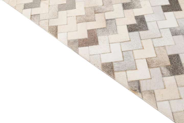 5' 2 x 7' 11 Cowhide - Patchwork Rug