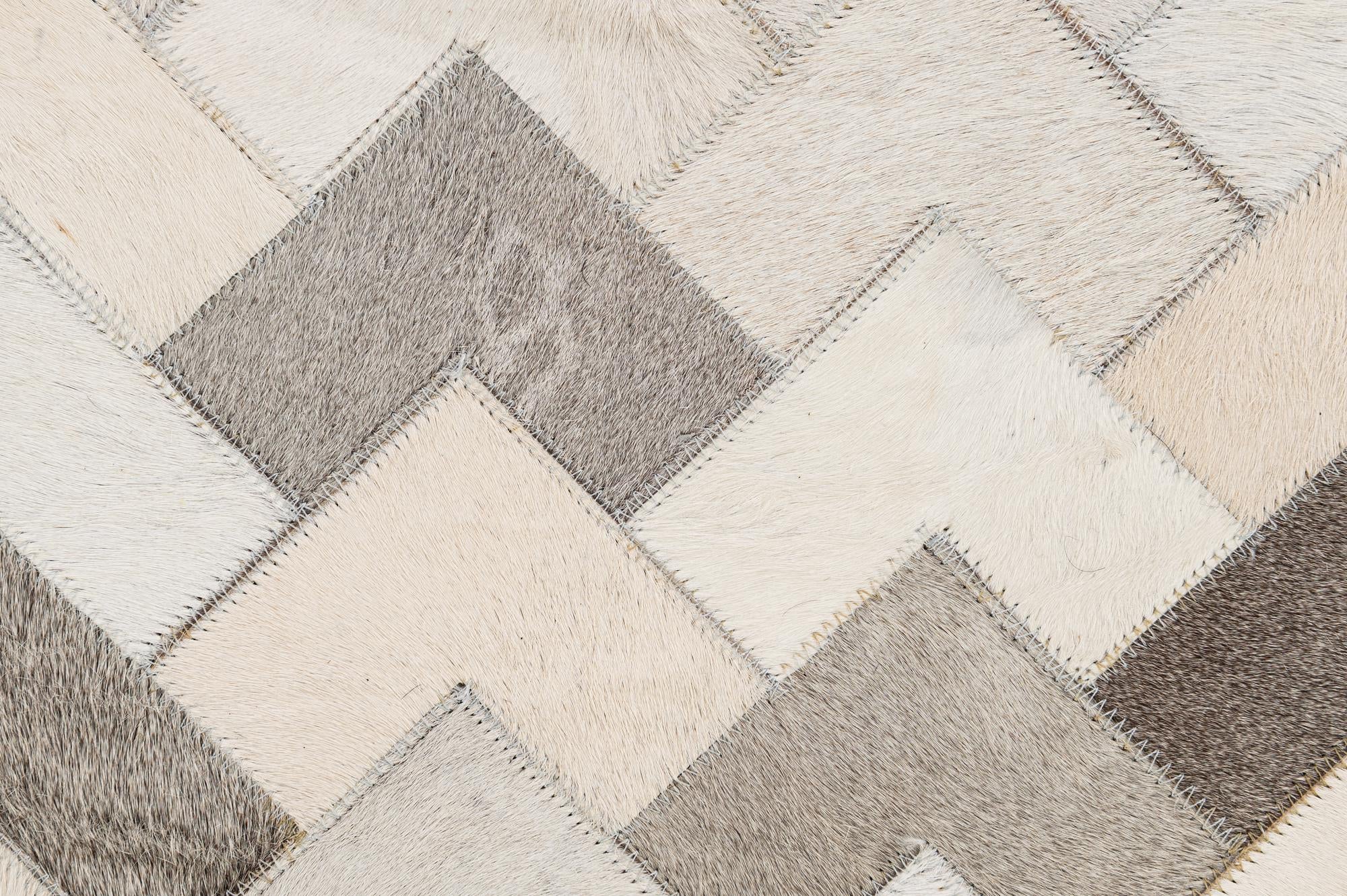 5' 2 x 7' 11 Cowhide - Patchwork Rug