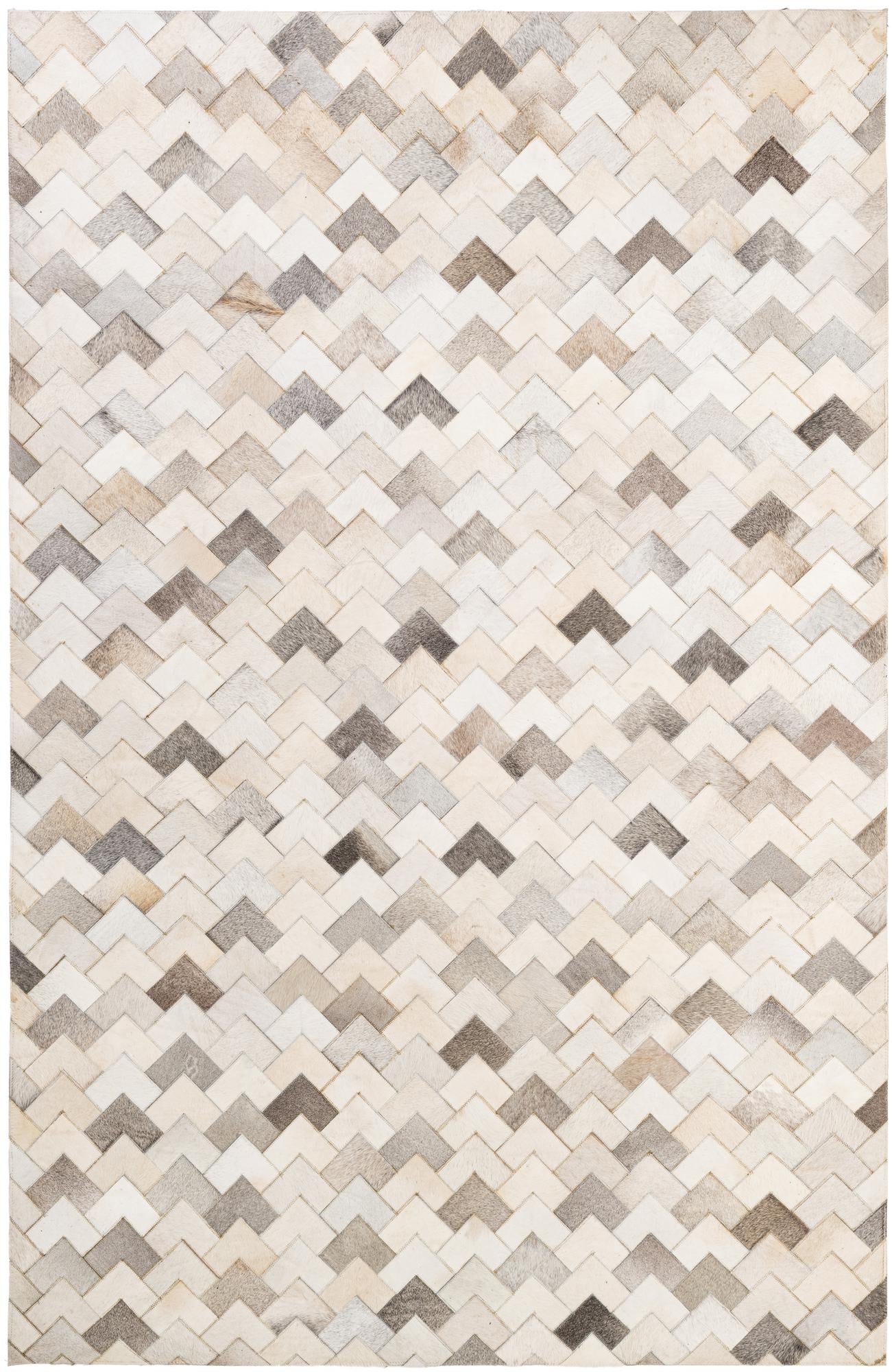 5' 2 x 7' 11 Cowhide - Patchwork Rug