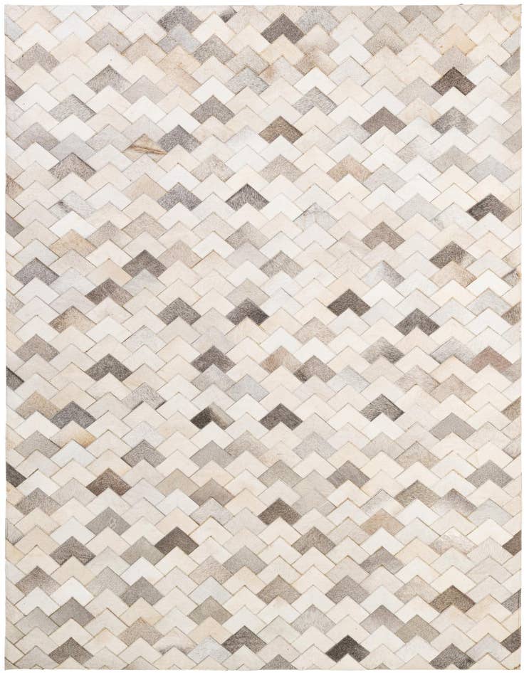Detail image of 5' 2 x 7' 11 Cowhide - Patchwork Rug