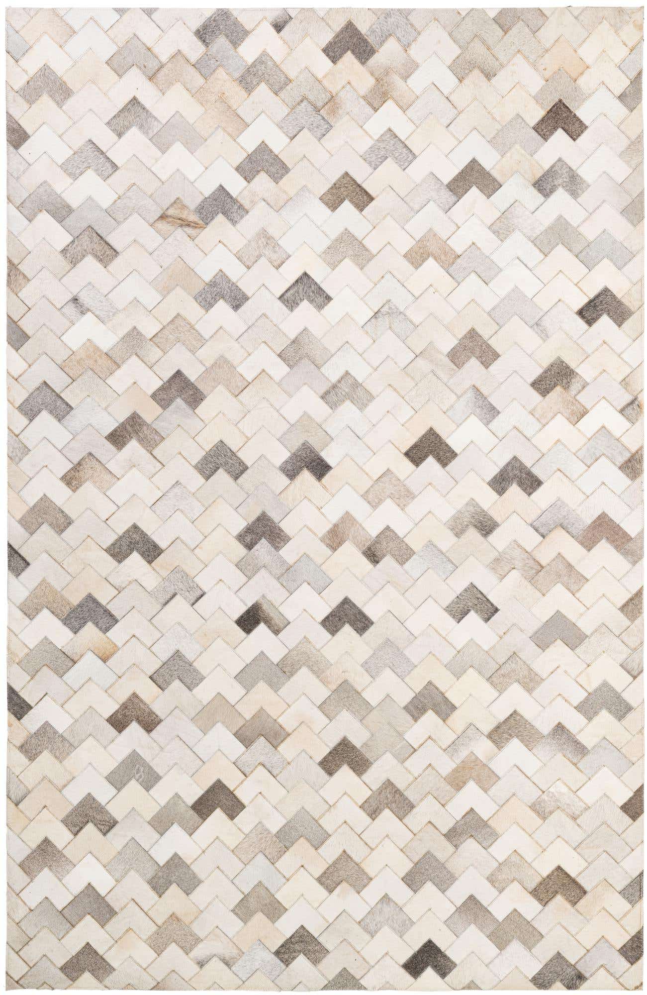 5' 2 x 7' 11 Cowhide - Patchwork Rug