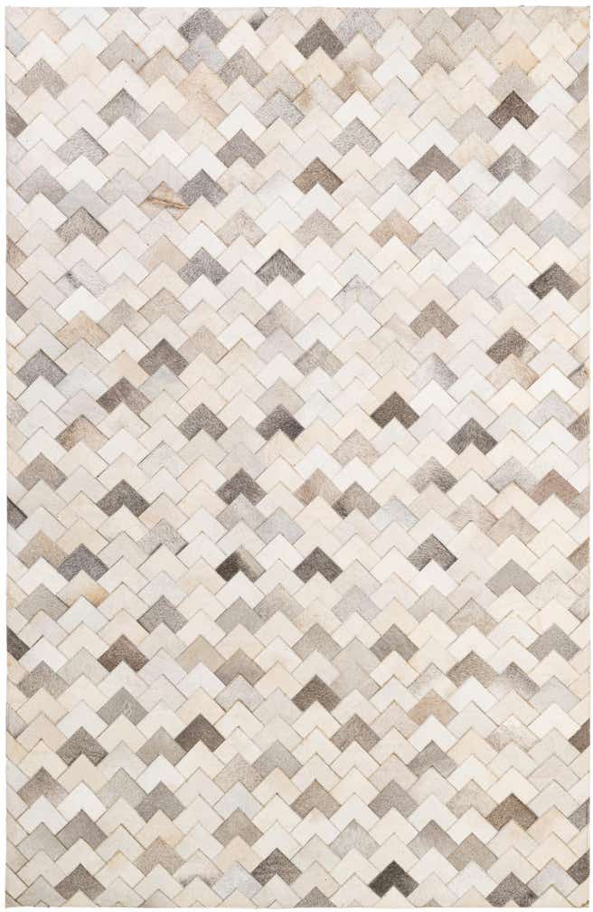 5' 2 x 7' 11 Cowhide - Patchwork Rug