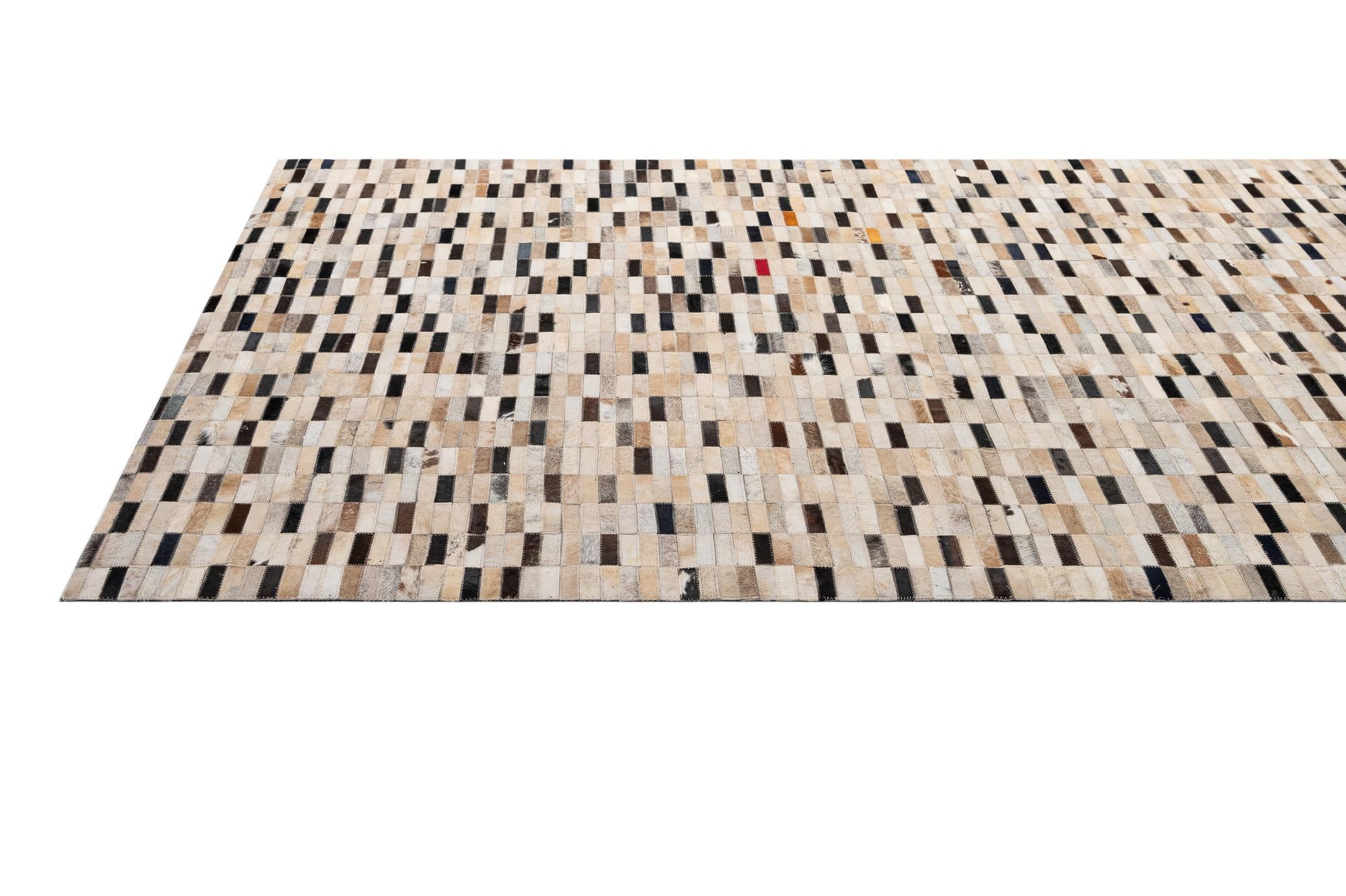 5' 2 x 7' 11 Cowhide - Patchwork Rug