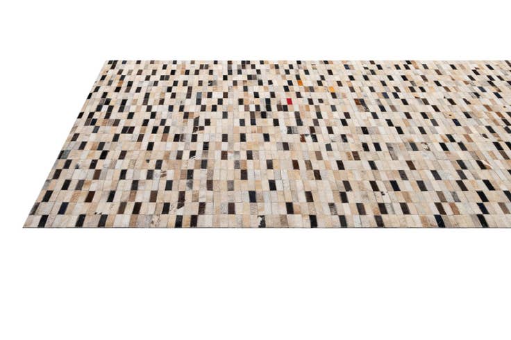 Detail image of 5' 2 x 7' 11 Cowhide - Patchwork Rug