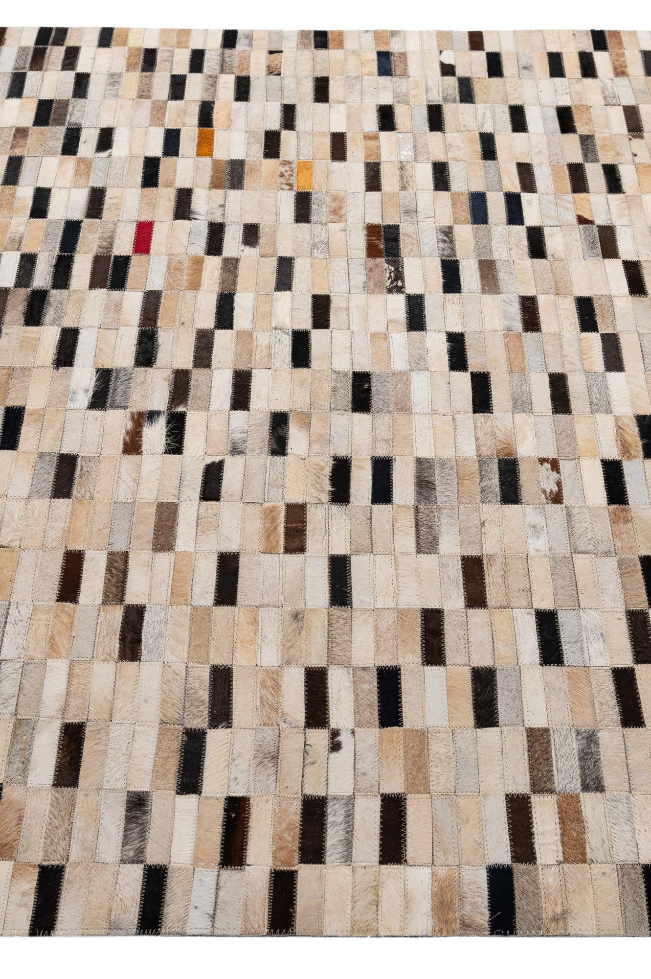 5' 2 x 7' 11 Cowhide - Patchwork Rug