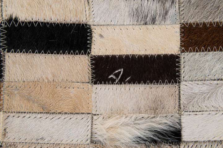 5' 2 x 7' 11 Cowhide - Patchwork Rug