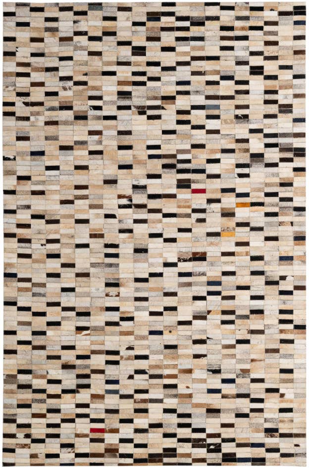 Detail image of 5' 2 x 7' 11 Cowhide - Patchwork Rug
