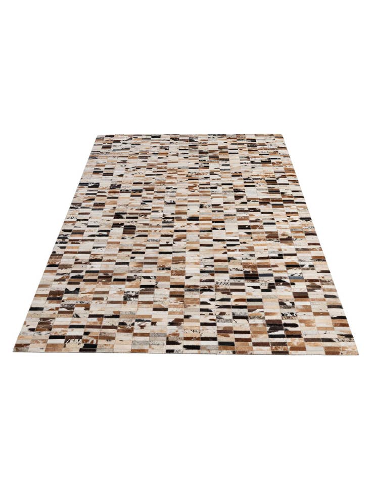 Detail image of 5' x 8' 1 Cowhide - Patchwork Rug